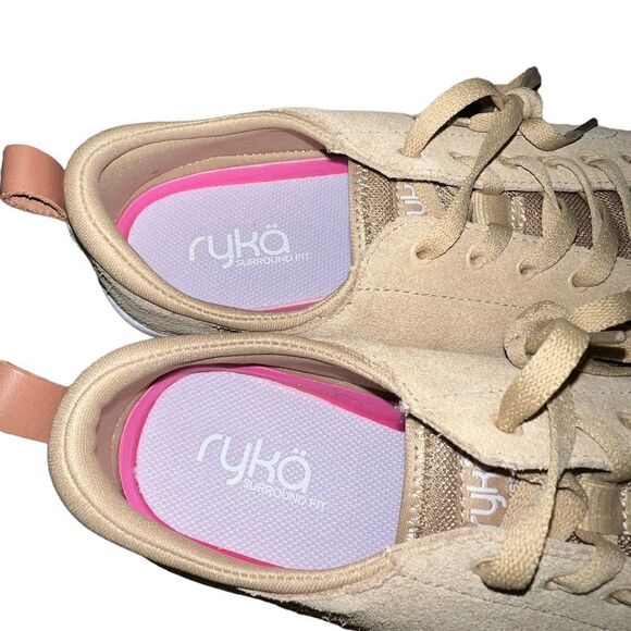 Ryka tan suede women’s low top lace sneakers size 9.5 - Picture 4 of 8